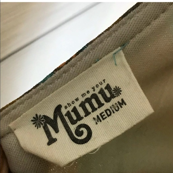 Breezy Sexy Show Me Your MuMu Green Floral Sz M - Picture 8 of 8